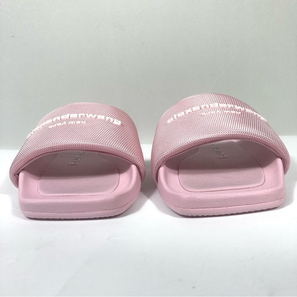 *SOLD* Alexander Wang Logo Pool Slides Light Pink EU 36 37 39 NEW - Picture 14 of 16
